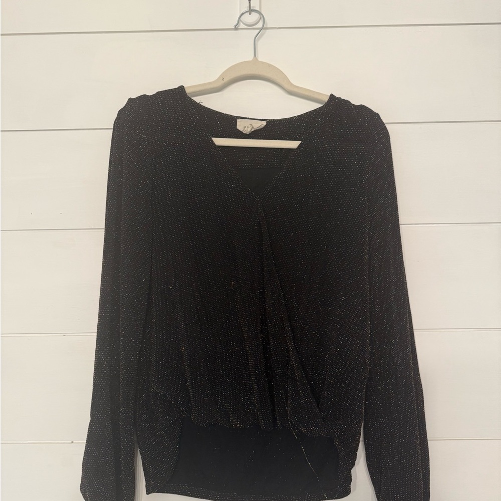 If By Sea Elegant Black Women's Top